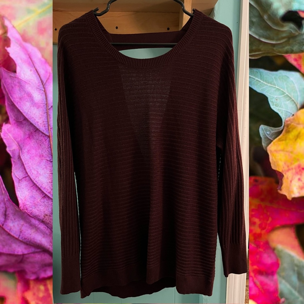 Open back sweater